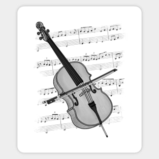 Cello Player Cellist String Musician Sticker